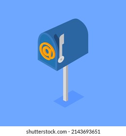 concept post box illustration vector