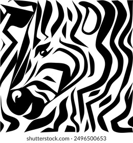 Сreative concept of postcards with an abstract image of a zebra, leopard in a minimalistic style. Modern art design templates for holidays, advertising, branding, banners, covers, label