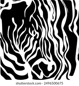 Сreative concept of postcards with an abstract image of a zebra, leopard in a minimalistic style. Modern art design templates for holidays, advertising, branding, banners, covers, label