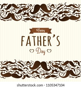 Concept of poster for Father's Day. Vector.