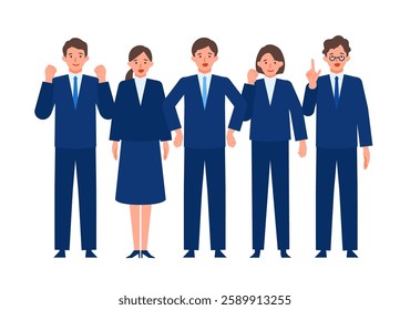 Concept for Problem Solving.  Working people cartoon character head collection set. People face profiles avatars and icons. Close up image of positive people. Vector flat illustration.