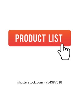 Concept PRODUCT LIST vector illustration. PRODUCT LIST sign