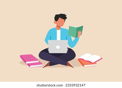 Concept of productivity boosting. Vector colorful illustration.