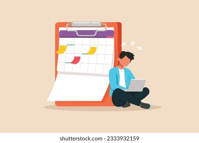 Concepto de aumento de la productividad. Ilustración vectorial colorida.