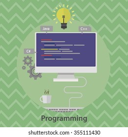 concept programming - vector illustration