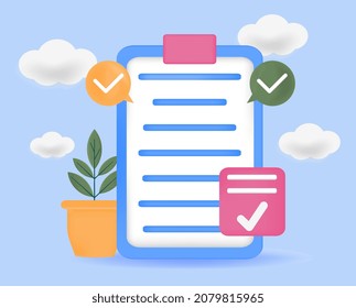 Concept of project closure. Documents for signature. List of completed tasks. Folder, digital technology, electronic archives. Management, business, contract, deal. Cartoon flat vector illustration
