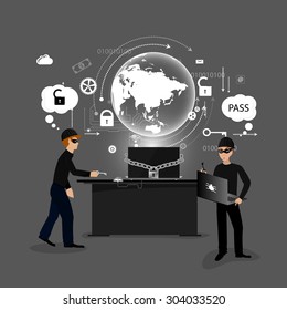 concept of protection against hacking