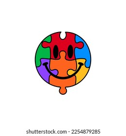 ilustración vectorial de juego de rompecabezas