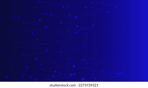 Concept of quantum computer technology, internet, technological science background. Futuristic printed circuit board background. Modern technologies. Waves flow. Quantum explosion