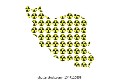 Concept of radioactive map of Iran