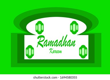 das Konzept der ramadan kareem Banner-Vektorillustration