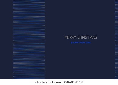 Concepto de reventa o tarjeta de invitación, afiche o impresión con serpantine de lujo dorado. Ilustración de plantilla de diseño de vectores. Tema festivo de Año Nuevo y Navidad. 