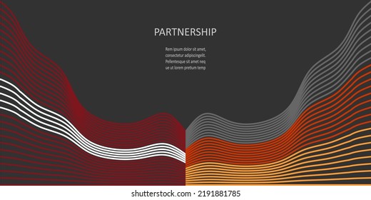 Concept of relationships between Germany and Latvia. Waved national flags. Teamwork concept.