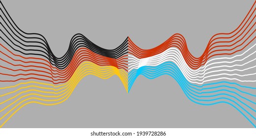 Concept of relationships between Luxembourg and Germany