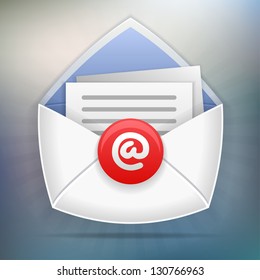Concept representing email, envelope, vector illustration