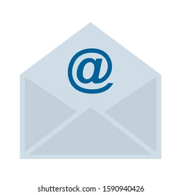 Concept representing email, envelope, vector illustration