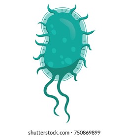 Concept of resistance to antibiotics. Creature bacteria a microorganism. Ideal for informational and medicinal materials on antibacterial therapy