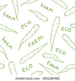 Concept for restaurant menu backdrop, smoothies bar, eco market. vector background healthy food poster or banner with hand drawn carrots and Lettering text healthy lifestyle isolated on backdrop