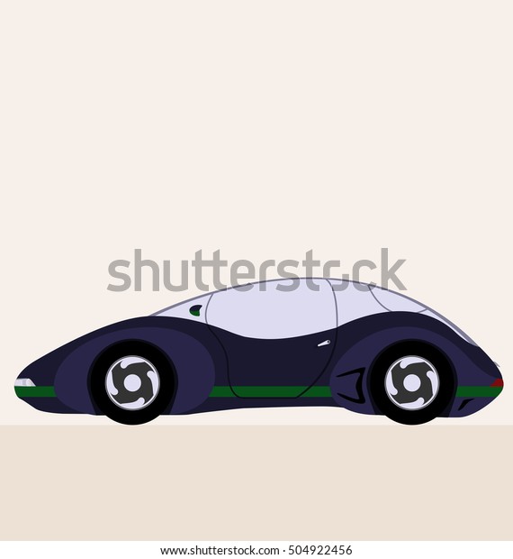 concept retro future carr, side view of car,
automobile, motor
vehicle