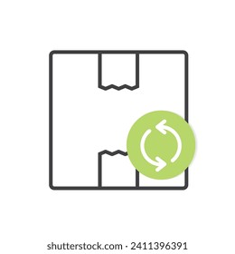 concept of return policy icon - vector illustration