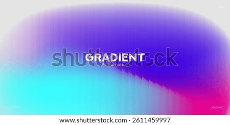 Concept of ripple gradient background. Vector illustration with ripple glass texture effect. Futuristic vibrant ribbed banner. Modern colourful gradient background with glass displacement effect.