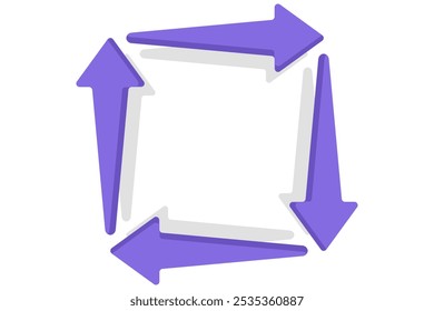 concept of rotate, refresh, repeat, undo, automate, reload and restore icon. illustration of two rotating arrow symbols. symbol or icon. minimalist style design.