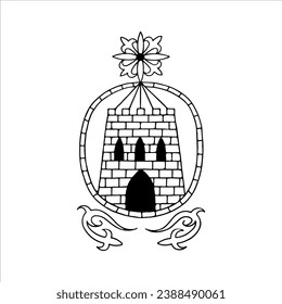 concept royal building vector illustration