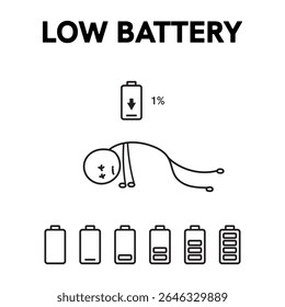 concept of running out of energy to work. employee is exhausted but still working. low battery and tired. work problems. illustration of a worker working by supporting a battery. flat style design