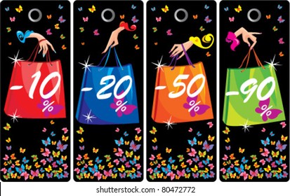 Concept of sale labels