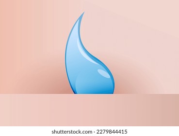Concept of saving and conserving water against drought. Water shortage and crisis concept. Vector illustration