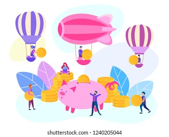 Tirelire Cochon Pieces Stock Vectors Images Vector Art - 