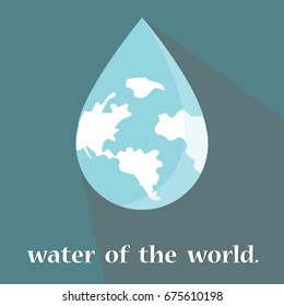 Concept saving water is Life