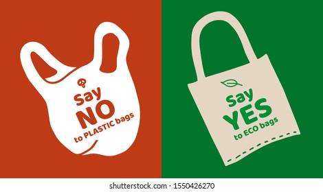 Concept Say Yes Organic Bags Say: เวกเตอร์สต็อก (ปลอดค่าลิขสิทธิ์ ...