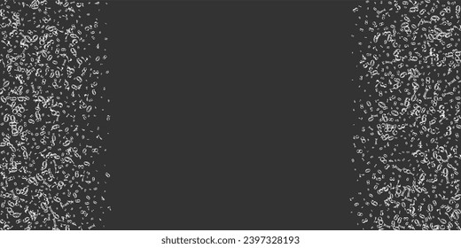 Concept of school background. White chalk numbers and digits  falling. Back to school mathematics banner on blackboard background. Falling numbers vector illustration.
