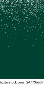 Concept of school background. White chalk  falling letters of English language. Foreign languages study concept. Back to school banner on blackboard background.