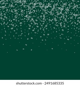Concept of school background. White chalk numbers and digits  falling. Back to school mathematics banner on blackboard background. Falling numbers vector illustration.