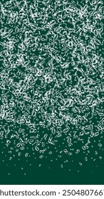 Concept of school background. White chalk numbers and digits  falling. Back to school mathematics banner on blackboard background. Falling numbers vector illustration.