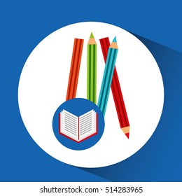 concept school book colors vector illustration eps 10