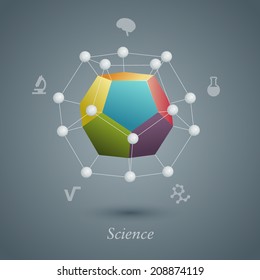 Concept of science, eps10 vector