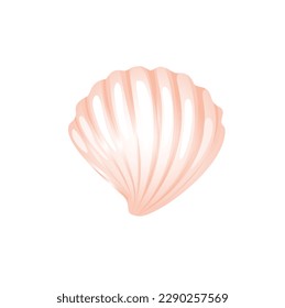 Konzept Thunfischfänger mit Meeresfrüchten. Die komplexen Details verschiedener Muschelarten werden in dieser schön gerenderten, flachen Vektorgrafik erfasst. Vektorgrafik.