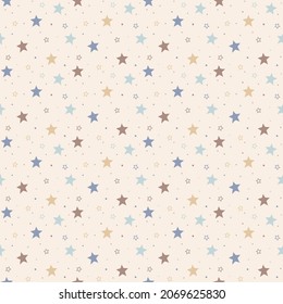 Concepto de un patrón sin fisuras con estrellas. Fondo de Navidad. Vector