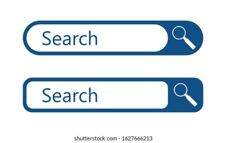 concept search bar in flat style, vector illustration
