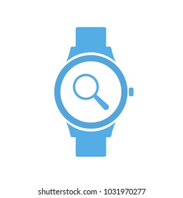 Concept search smart technology, smartwatch, watch icon. Vector illustration