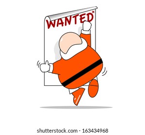 CONCEPT : in SEASON Christmas? Santa's going to say hello, and Santa will distributed gift to the children. / Santa Claus closed the banner to get want Santa Claus to express gifts isolate. /-