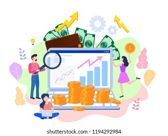 Concept SEO, market research Web site coding, internet search optimization for web page, banner, presentation, social media, documents. Vector illustration search engine optimization, Web site coding