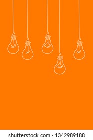 Concept Set Light Bulb design, Idea sign, solution, thinking concept. Lighting Electric lamp. Electricity, shine. isolated on white background