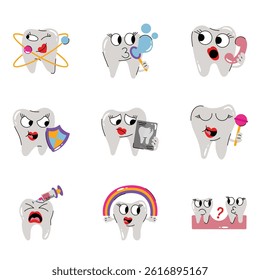 Concept Set Of tooth 5