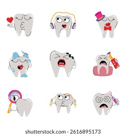 Concept Set Of tooth 6