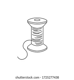Concept Sewing Spool Thread Vector Illustration Stock Vector (Royalty ...