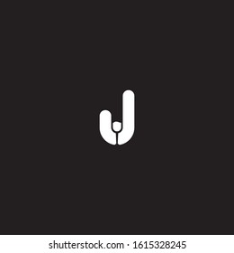 The concept of a simple and unique retoran logo. The design by combining the letter J with a glass of wine in it.